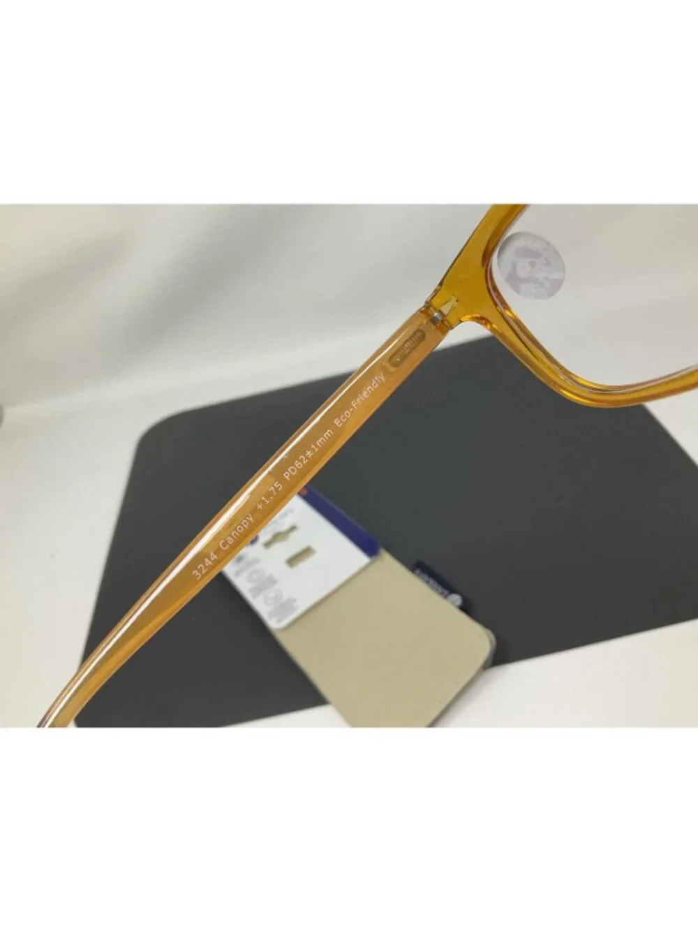 Canopy Peepers blue light filter Orange readers  +1.75 Reading Glasses